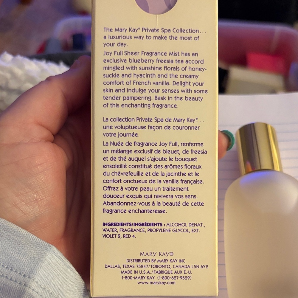 Mary Kay Joy Full Sheer Fragrance Mist - Gold and Cream - Picture 4 of 5